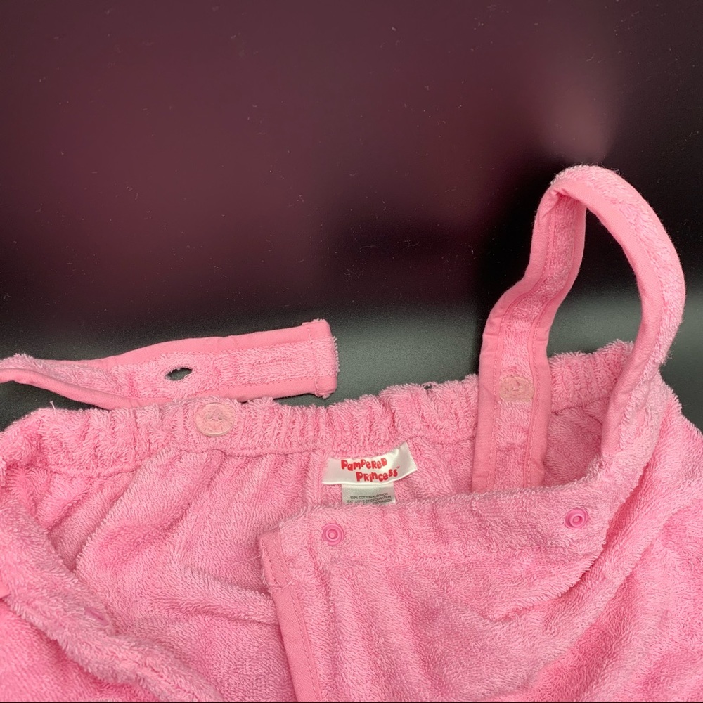 Pampered Princes - Girls Pink Towel Wrap 7/8 (M) - Picture 4 of 7